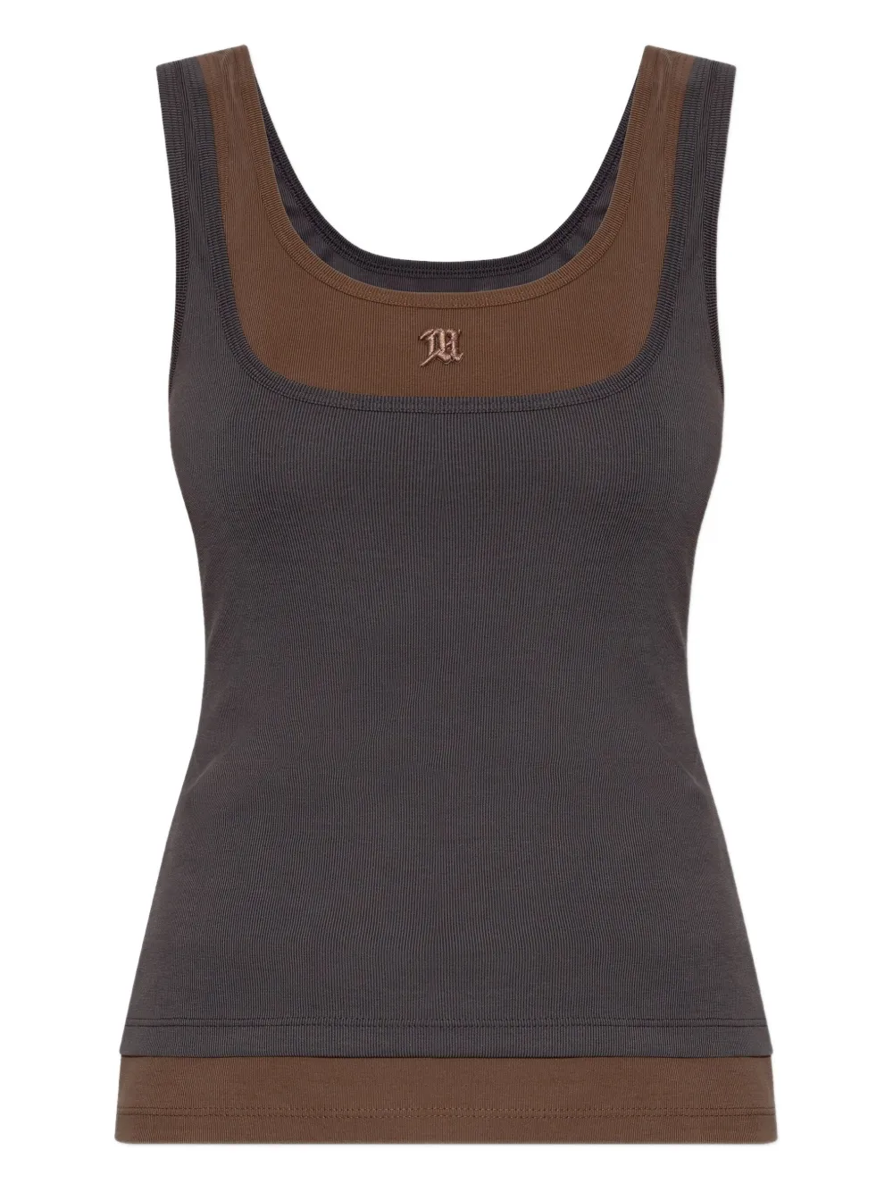 

Вышитый многослойный топ Misbhv, серый