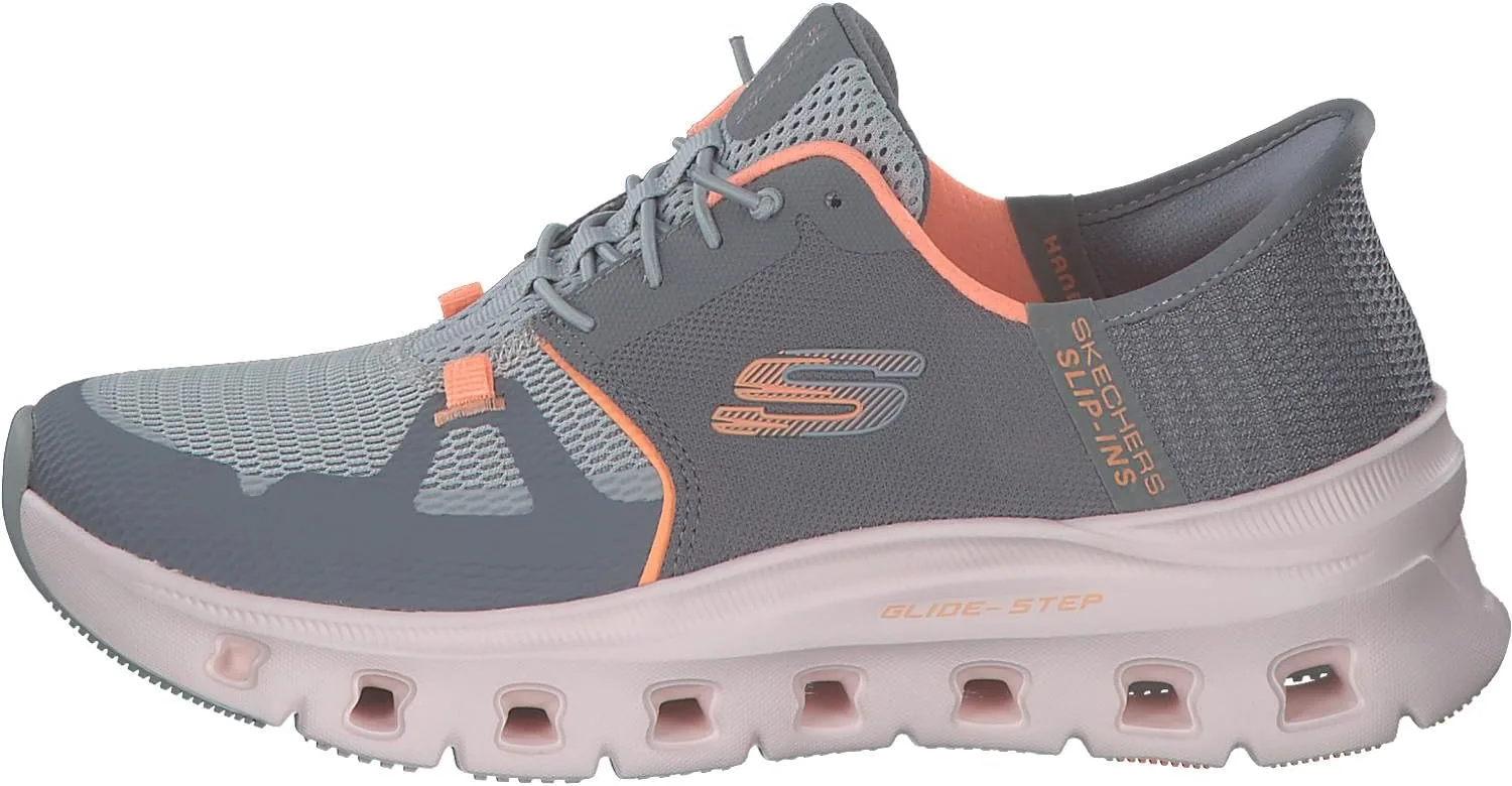 Мужские кроссовки Skechers Glide-Step Pro без шнурков, оранжевый/серый — фото 3