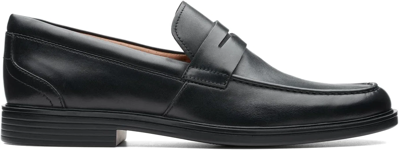 Мужские туфли Clarks Un Aldric Step, Black Leather — фото 2