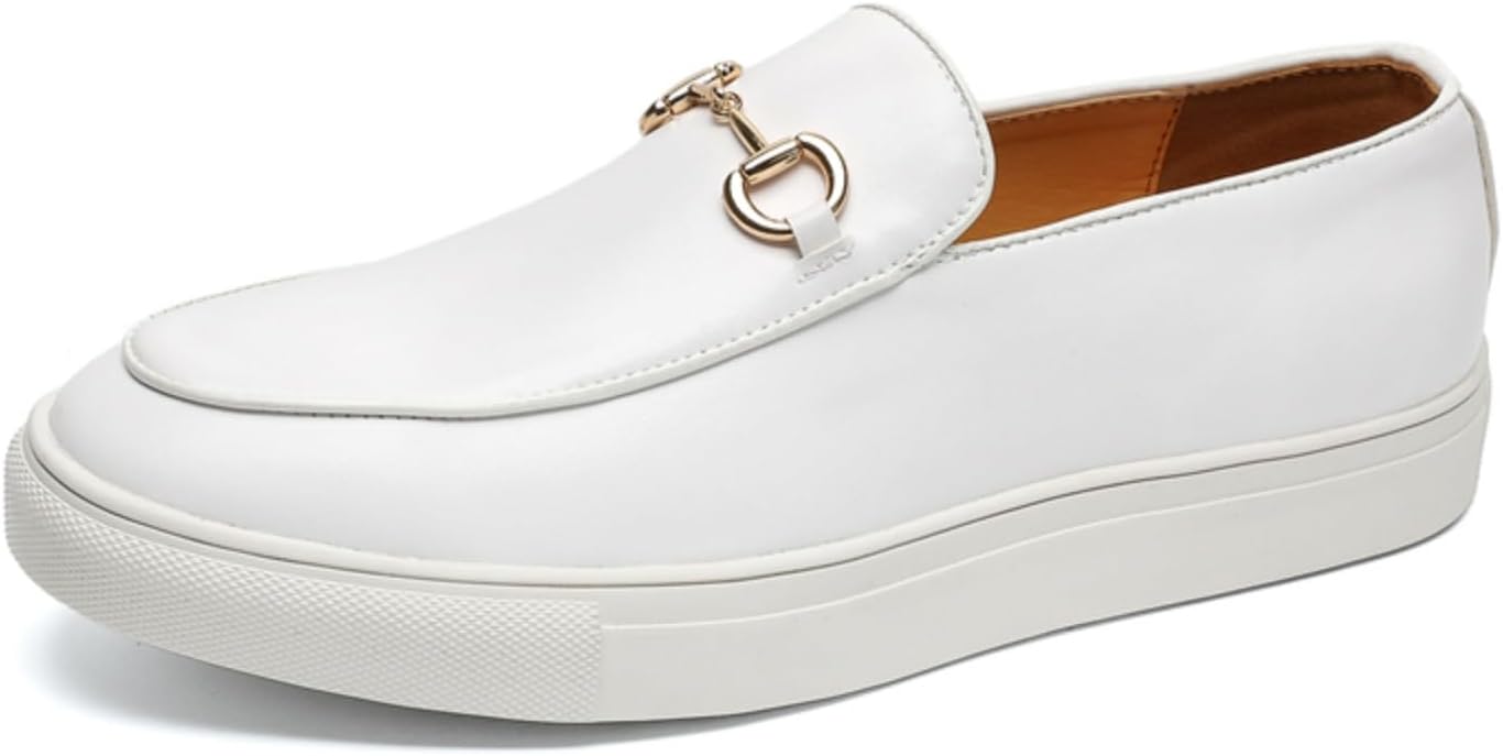 

Мужские кожаные лоферы с лошадиной пряжкой, слипоны, массивные мокасины, повседневная обувь с золотой пряжкой, удобные, легкие, противоскользящие, для прогулок, работы в офисе, поездок, деловых путешествий и вождения, пенни-лоферы Yrzhgdl