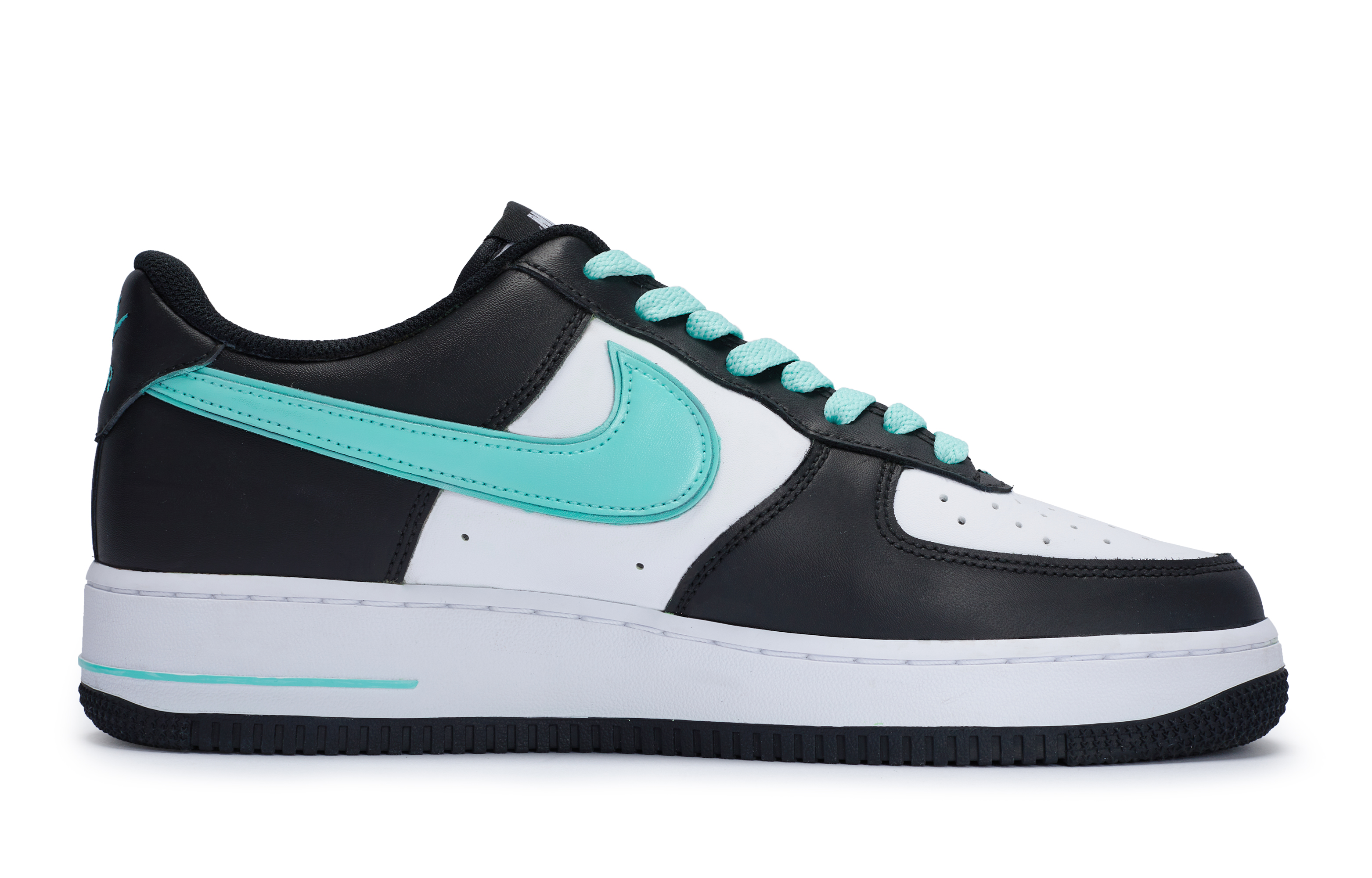 Кроссовки Nike Air Force 1 Skateboarding Shoes Unisex Low-top Tiffany, черный/белый