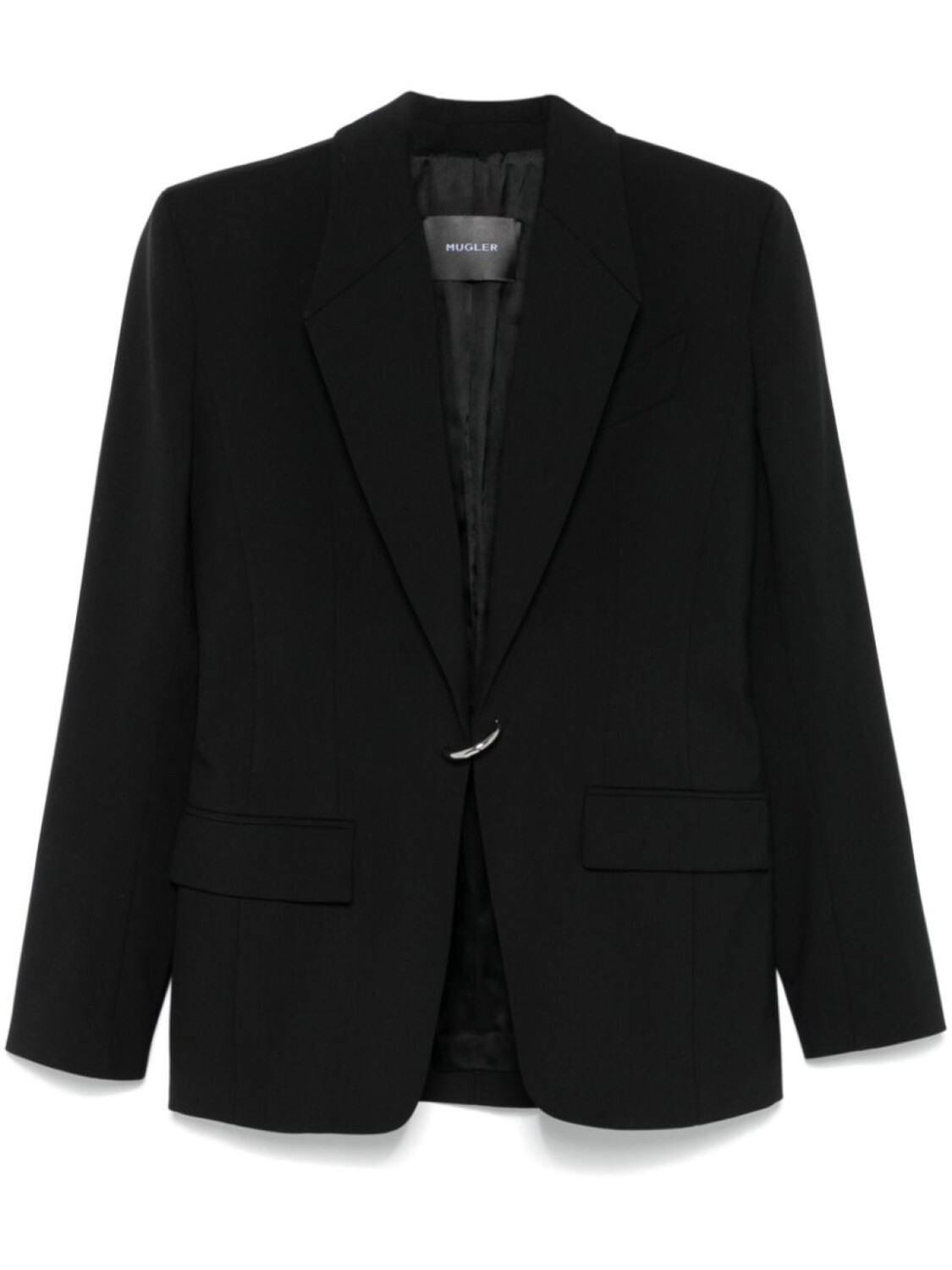 

Mugler пирсингованный блейзер, черный