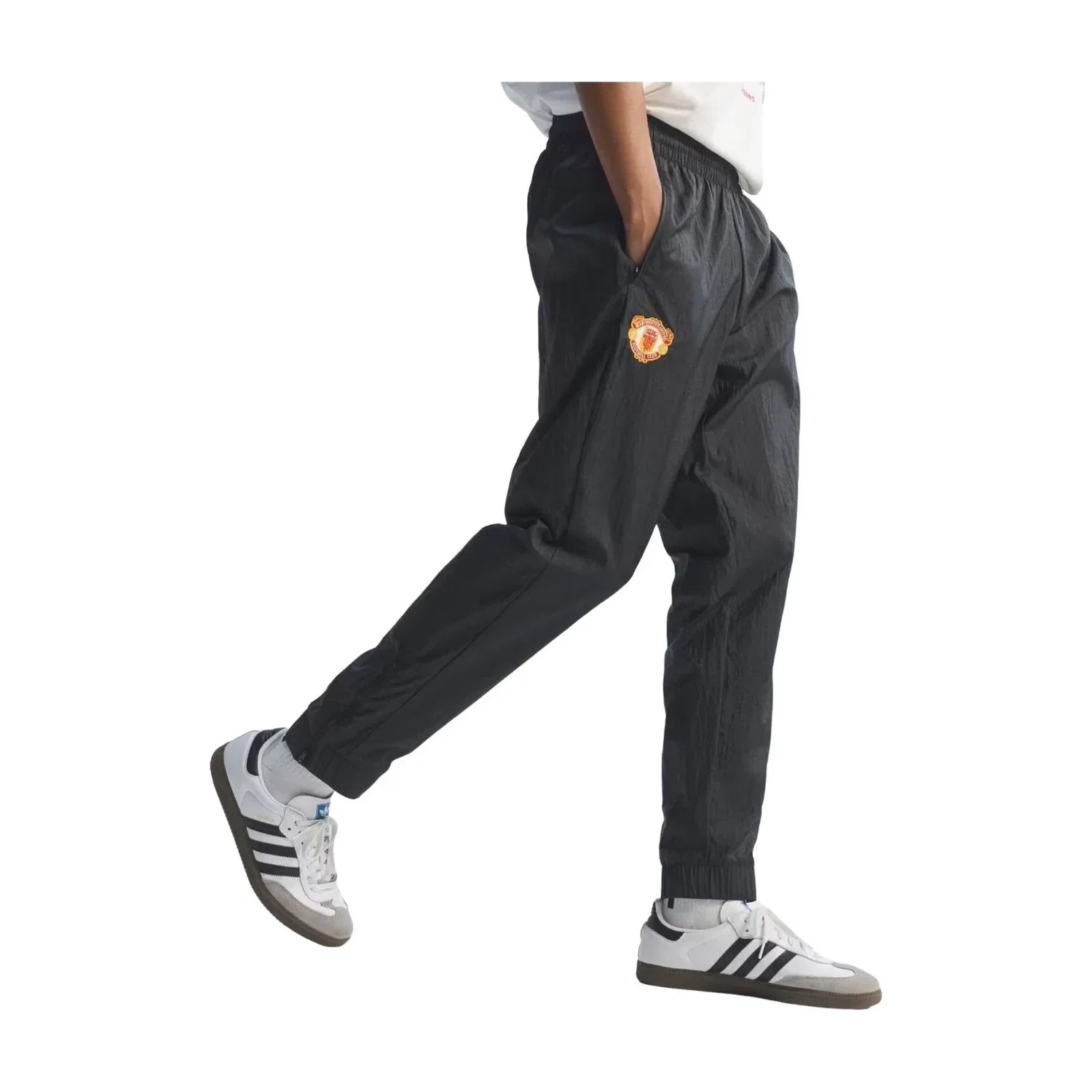 Брюки Adidas Manchester United Woven Pant, черный — фото 2