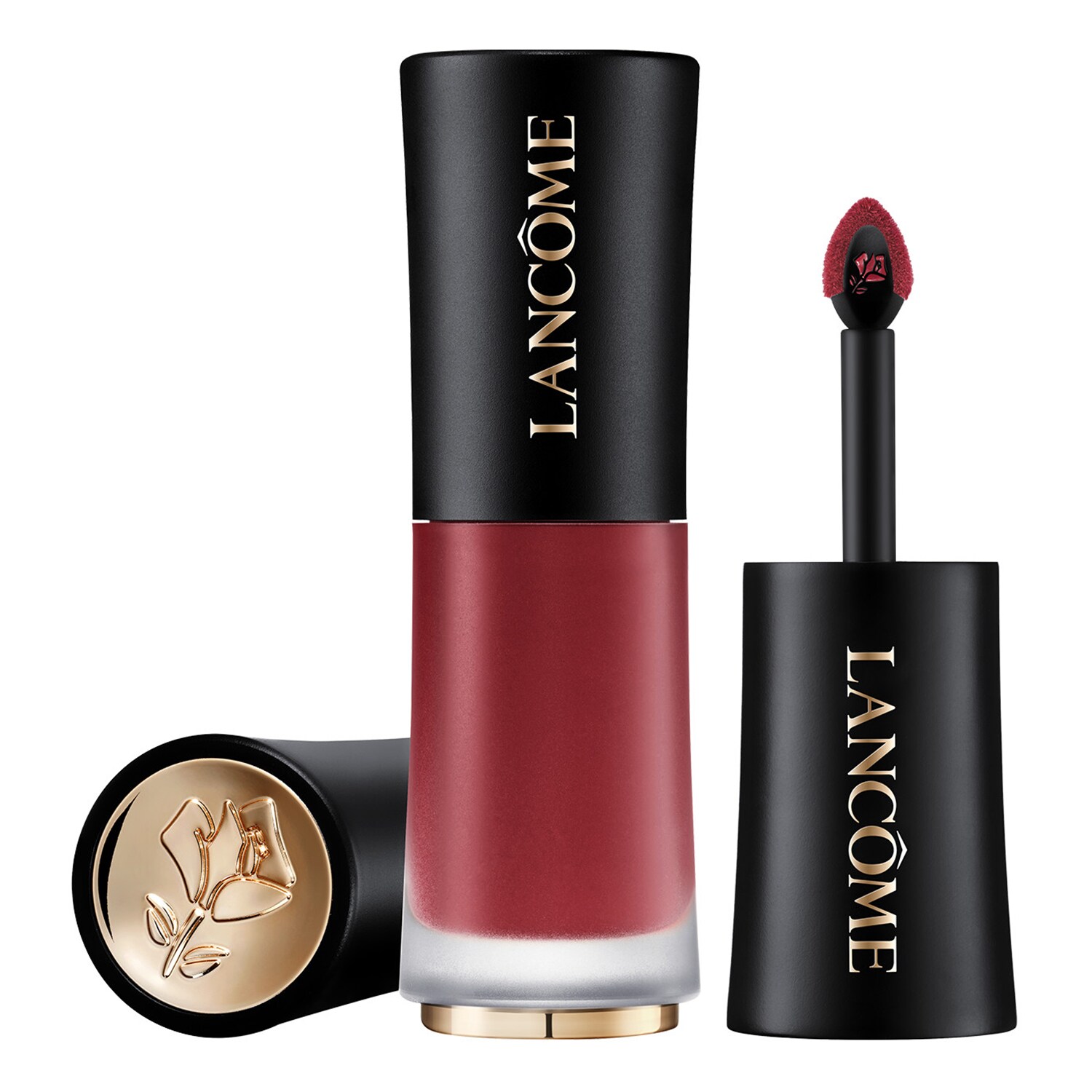 Стойкая полуматовая помада L'Absolu Rouge Drama Ink Lancôme, 888 French Idol (6 ml)