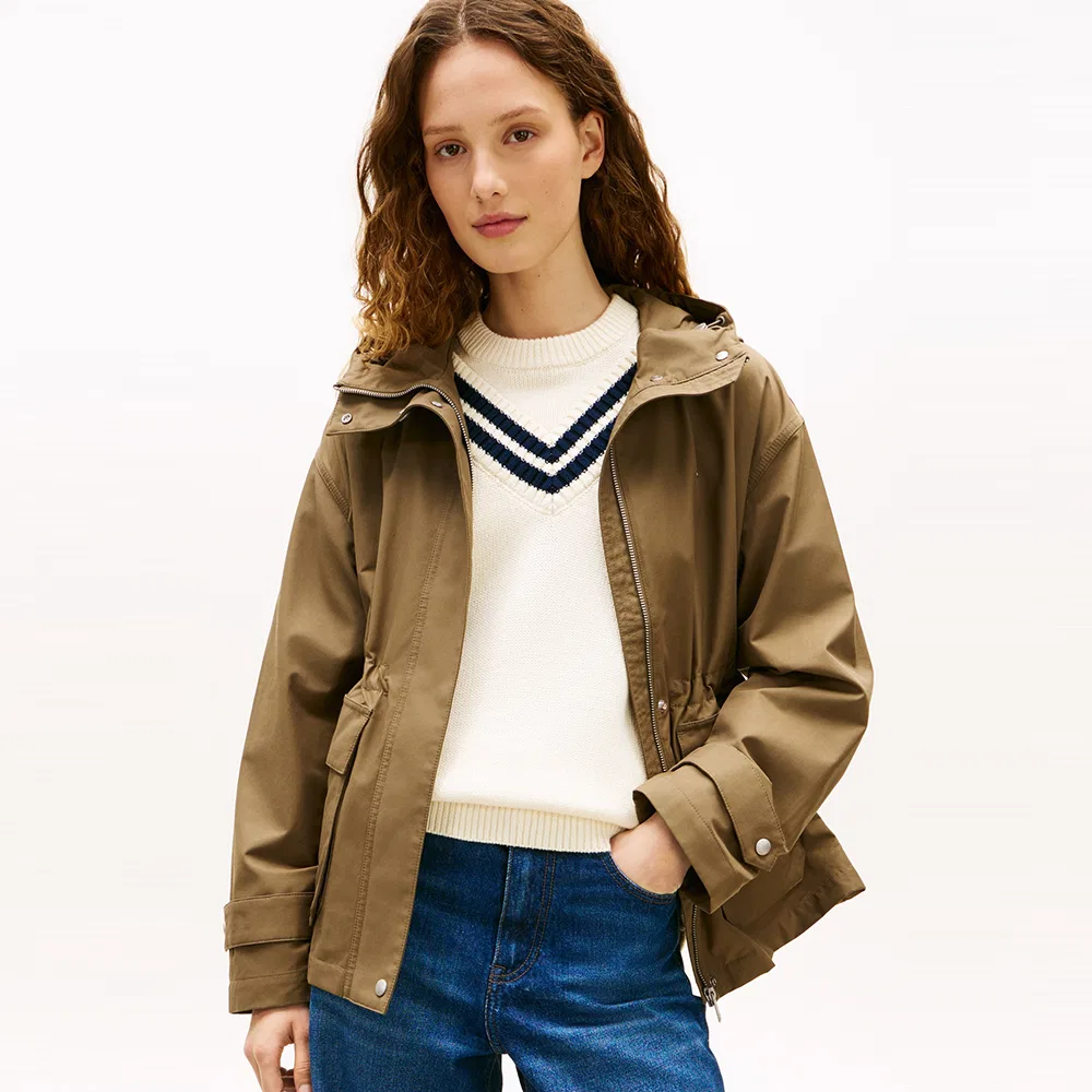 Женская короткая парка Tommy Hilfiger Women Utility цвета хаки