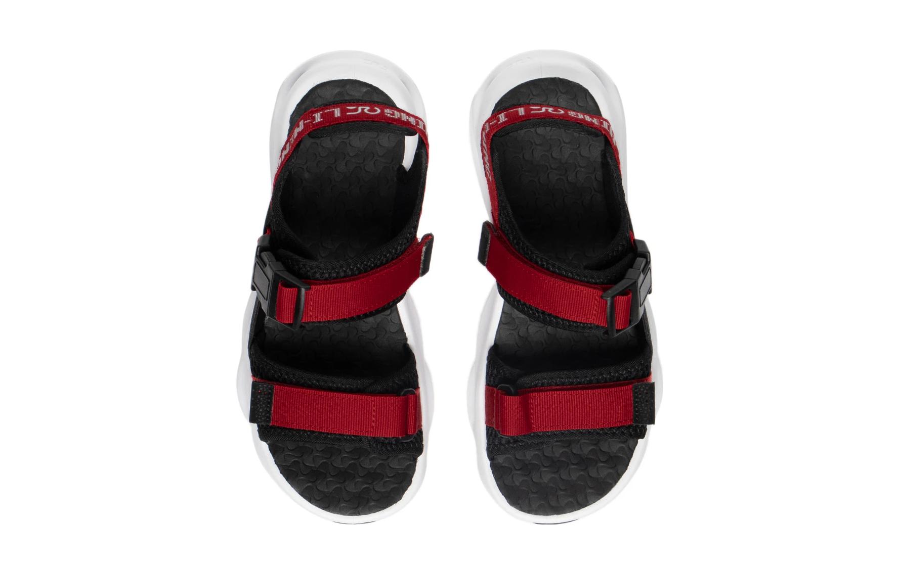 LiNing ARC 1.0 Амортизирующие детские сандалии черно-красные для подростков LINING YOUNG — фото 4