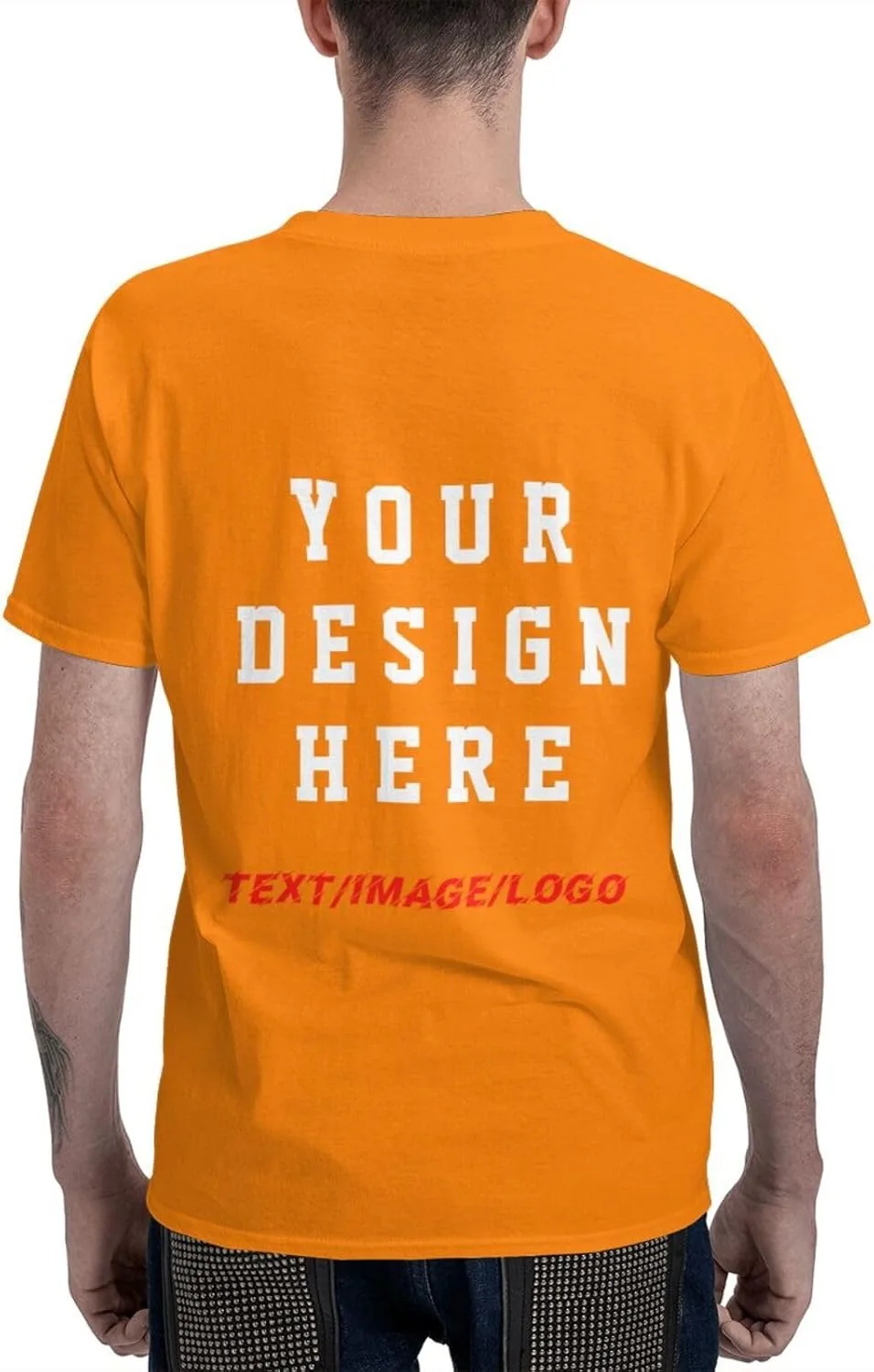 Футболка Custom T Shirts с индивидуальным дизайном спереди и сзади — фото 4