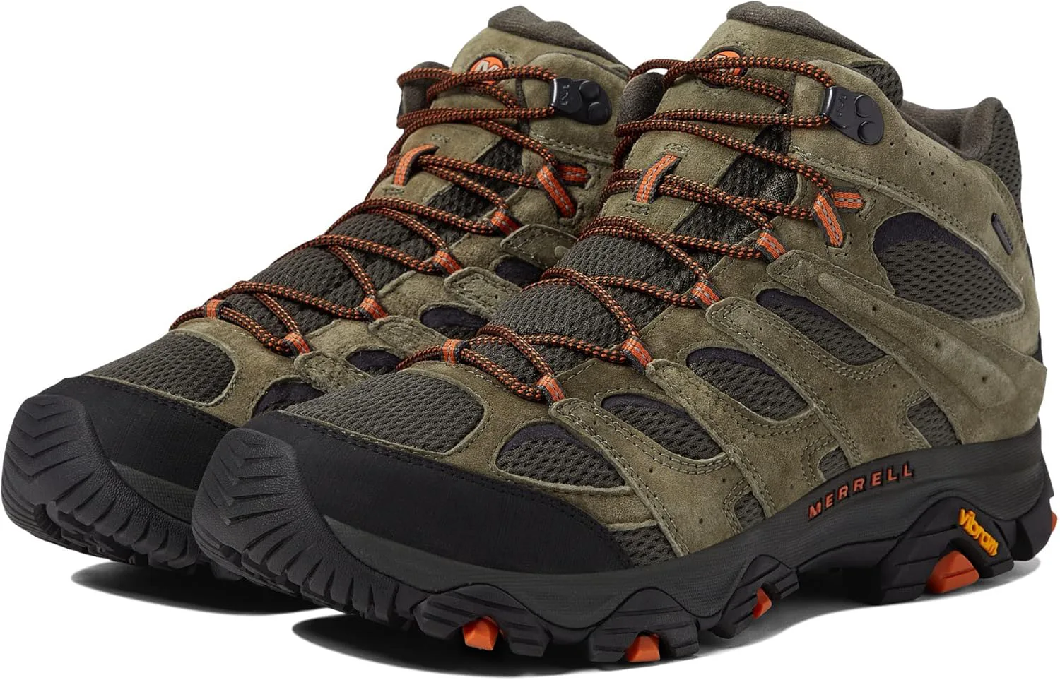 

Мужские походные ботинки Merrell Moab 3 Mid водонепроницаемые, оливковый