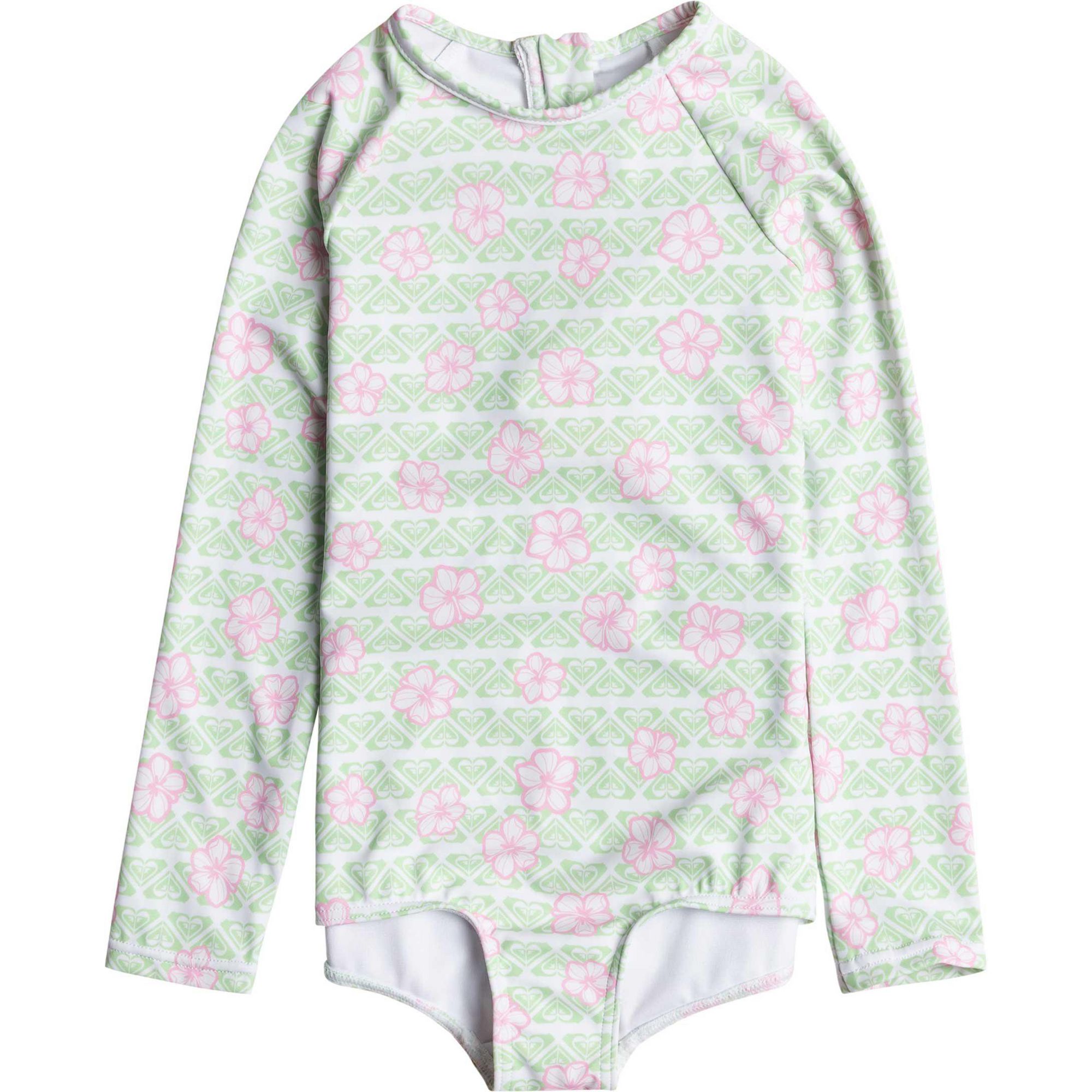 

Комбинезон-рашгард из хибилина для маленьких девочек ROXY, White Hibline