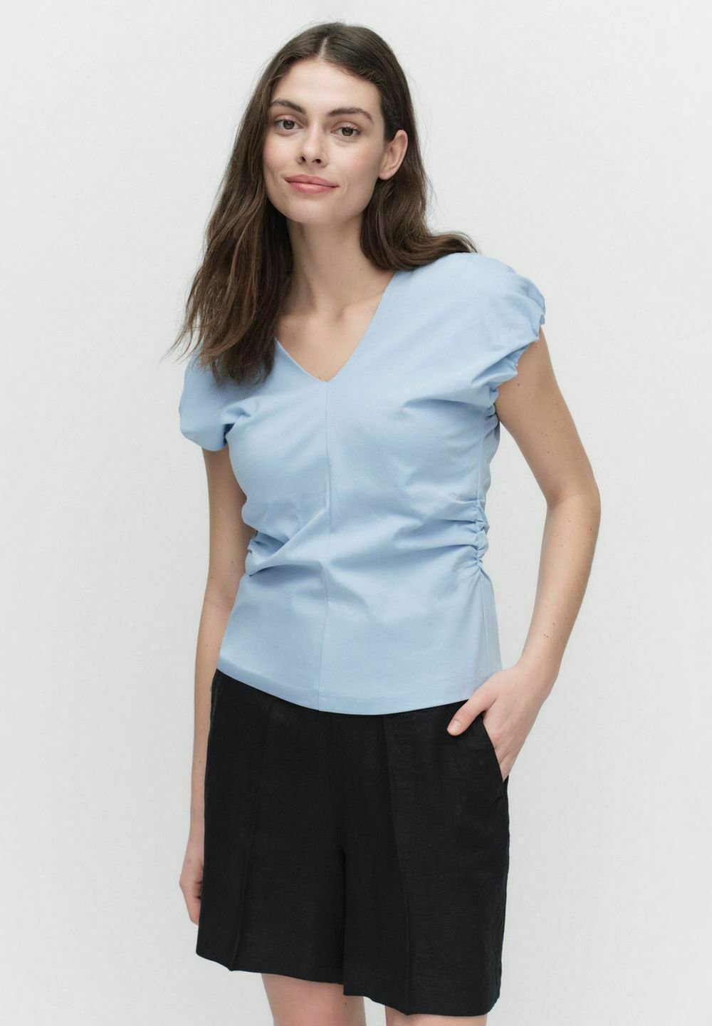 

Футболка с принтом RONJA PUFF SHORT SLEEVE TOP STOCKH LM, синий
