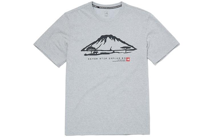 

Футболка унисекс серая The North Face, серый