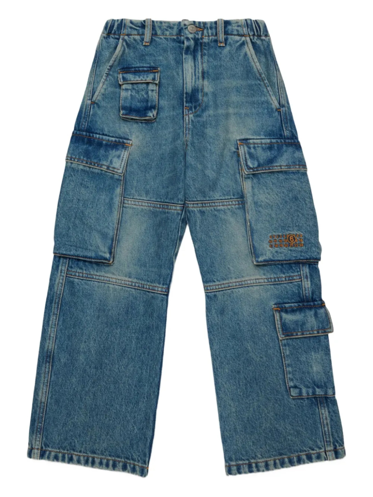

MM6 Maison Margiela Kids джинсы карго, синий