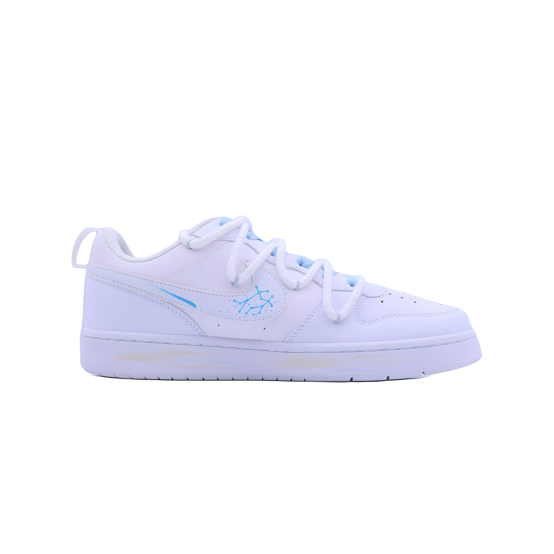 Детские кроссовки для скейтбординга Court Borough2Court Borough Low 2 для подростков Nike, белый/синий/желтый — фото 3