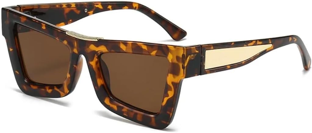 

Солнцезащитные очки для мужчин и женщин - защита UV400 - оправа "кошачий глаз" с градиентными линзами, компактная форма, для занятий спортом на открытом воздухе и вождения DSVIGF, Leopard