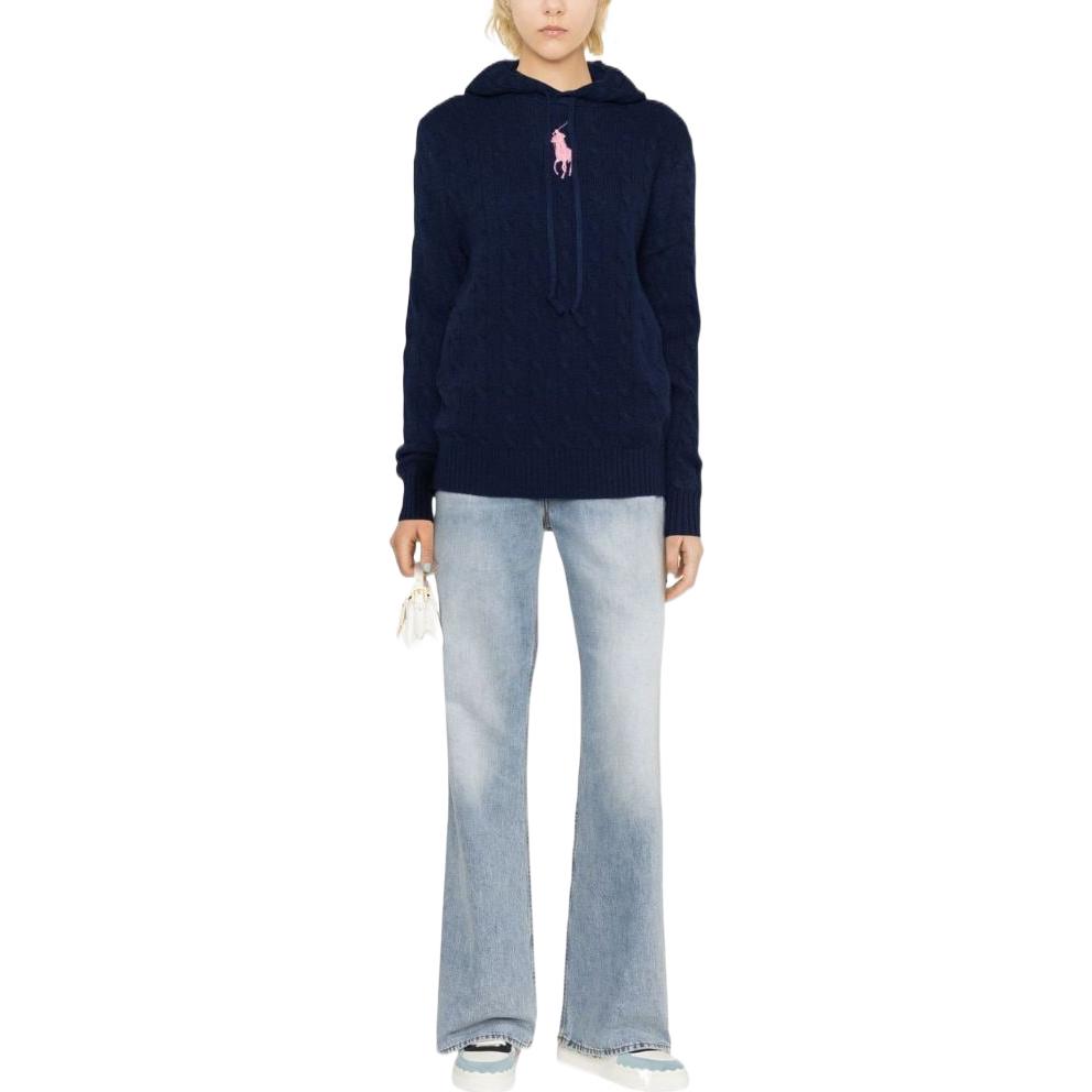 Polo Ralph Lauren Толстовка FW22 Cashmere женская Navy Blue — фото 4