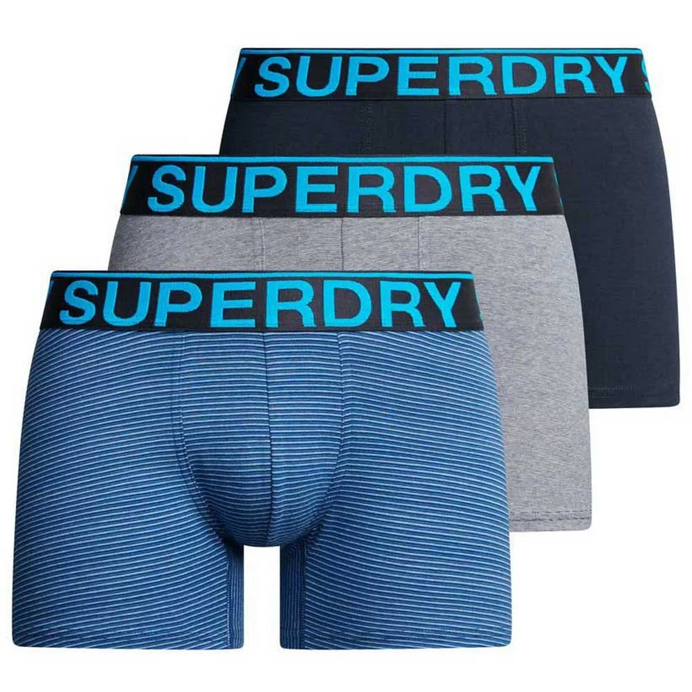

Трусы-боксеры Superdry M3110452A 3 units, синий/серый