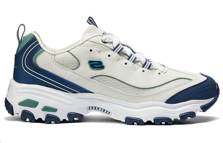 Кроссовки Skechers Lifestyle Shoes Men Low-top Blue/White, синий/белый — фото 2
