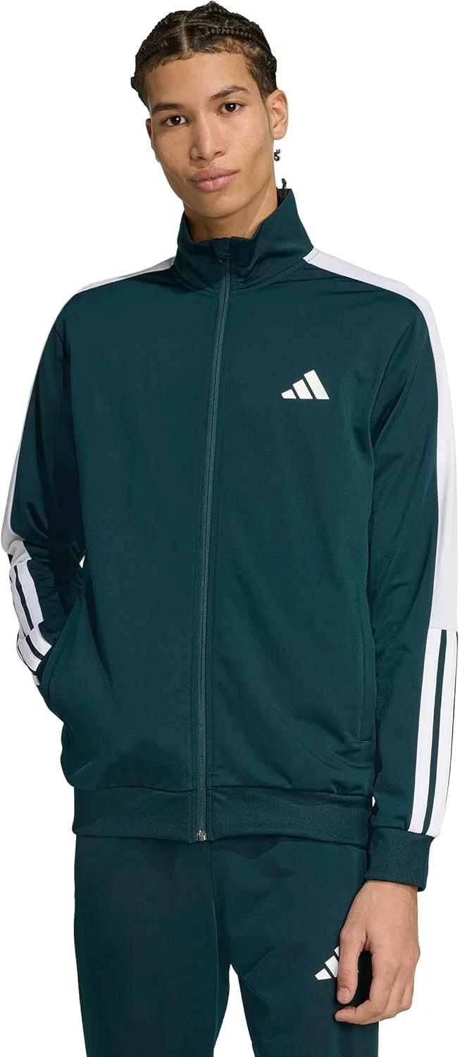 Толстовка спортивная Colorblock, adidas, Aurora Ivy/White