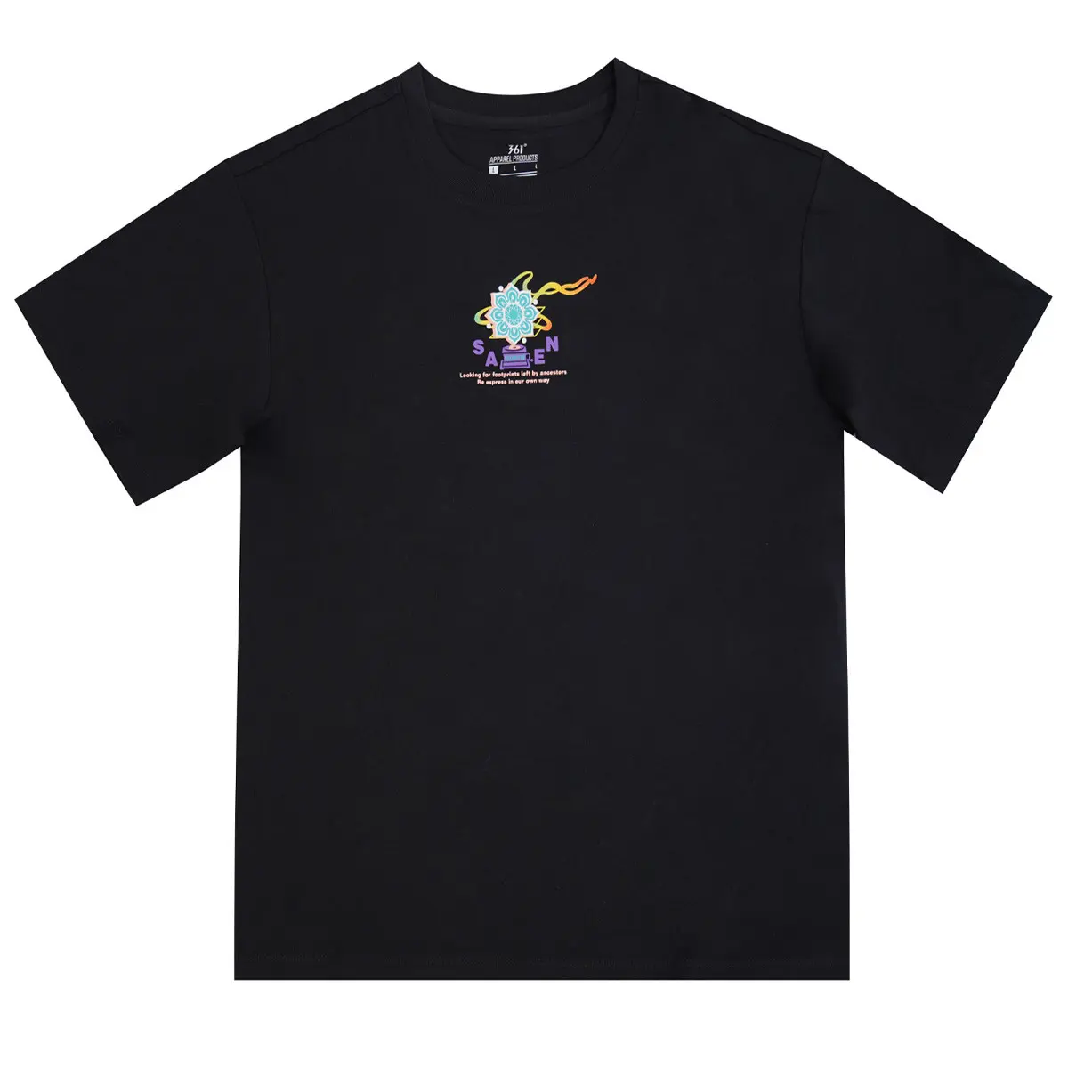 

361° Футболка Women's Black Crew Neck Moderate Straight Fit, Черный, 361° Футболка Women's Black Crew Neck Moderate Straight Fit