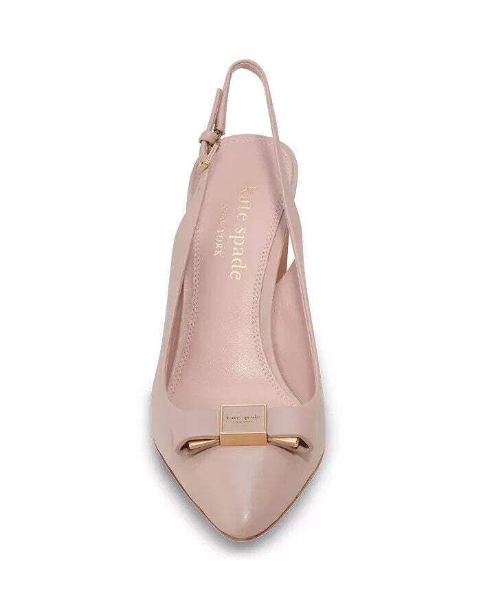 Kate Spade New York Bowdie KB829 Женские туфли-лодочки на устойчивом каблуке 7,5, розовый — фото 4