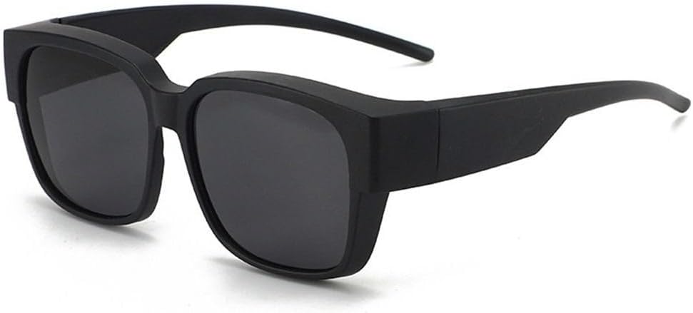 

Защита от УФ-излучения, которую можно носить поверх очков. Квадратные солнцезащитные очки. Очки с поляризованным покрытием, которые надеваются поверх очков. Солнцезащитные очки GHVWYX, Sand Black