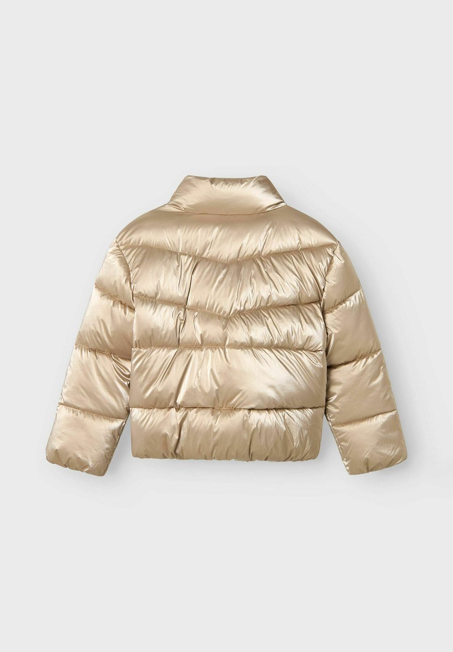 Зимняя куртка Name it GLÄNZENDE, Frosted Almond/Beige — фото 4