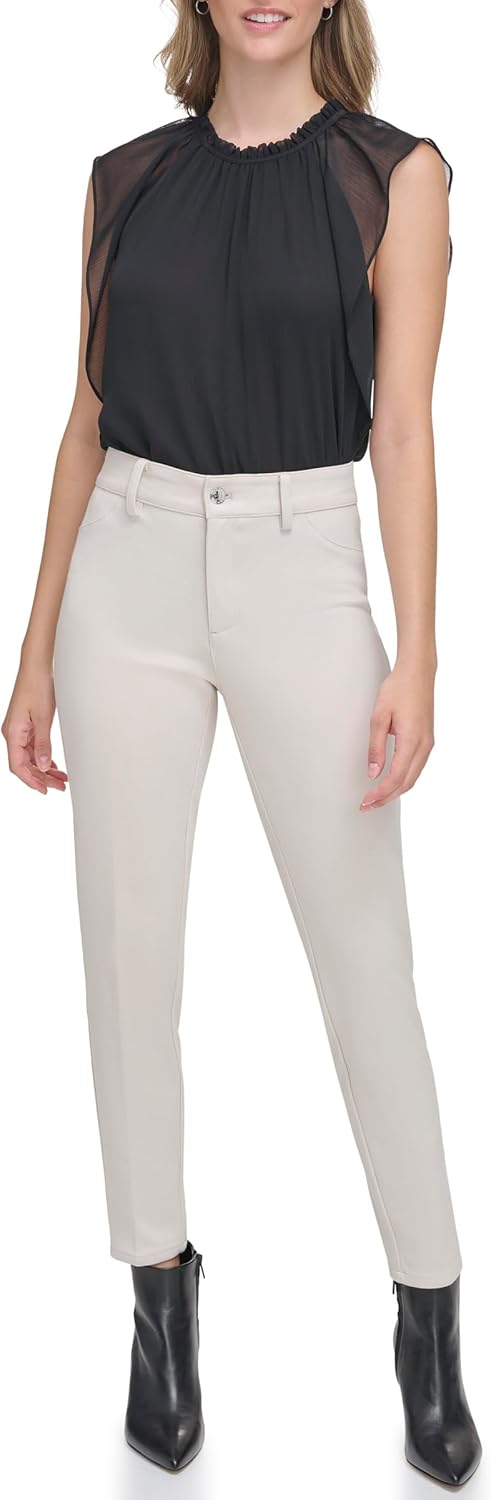 

Женские узкие брюки Calvin Klein с пуговицами, Stony Biege