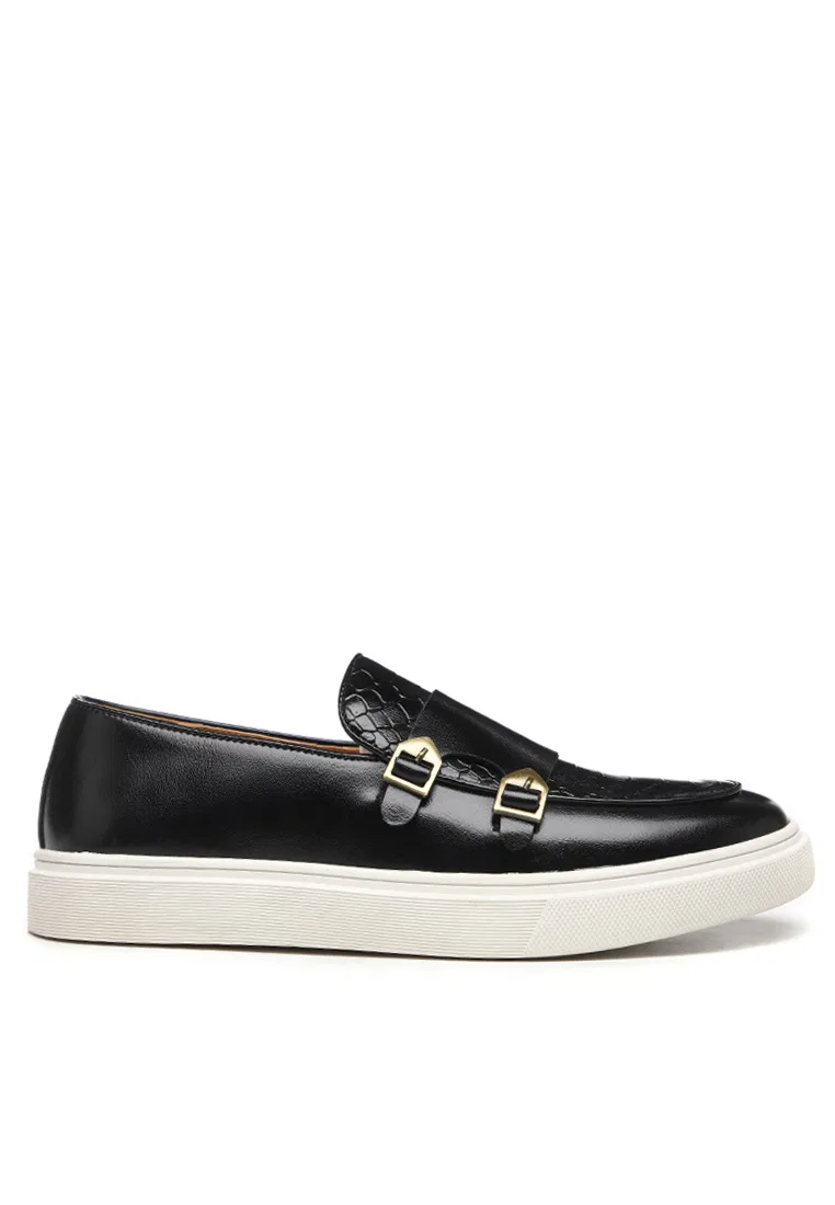 Туфли-лоферы, искусственная кожа, пряжка, модель WZWH-S22 Twenty Eight Shoes, черный