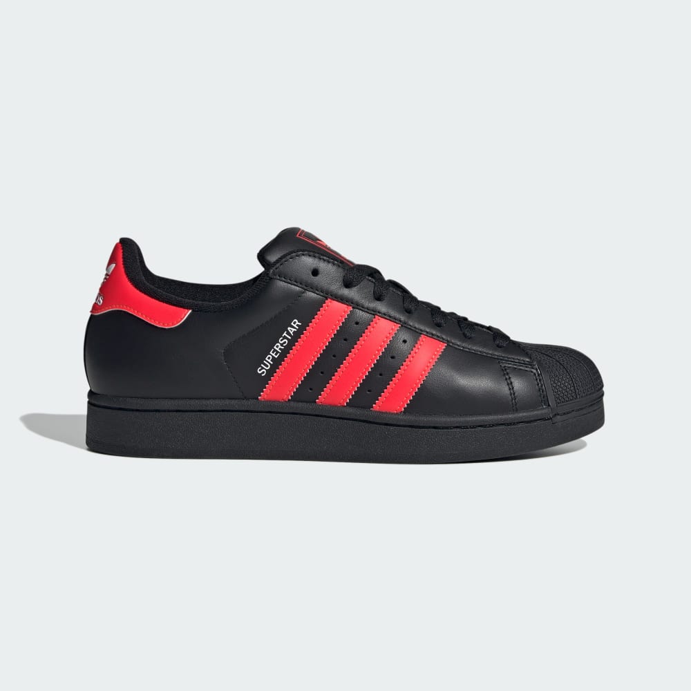 

Кроссовки Adidas Superstar II Shoes, цвет Core Black/Lucid Red/Cloud White