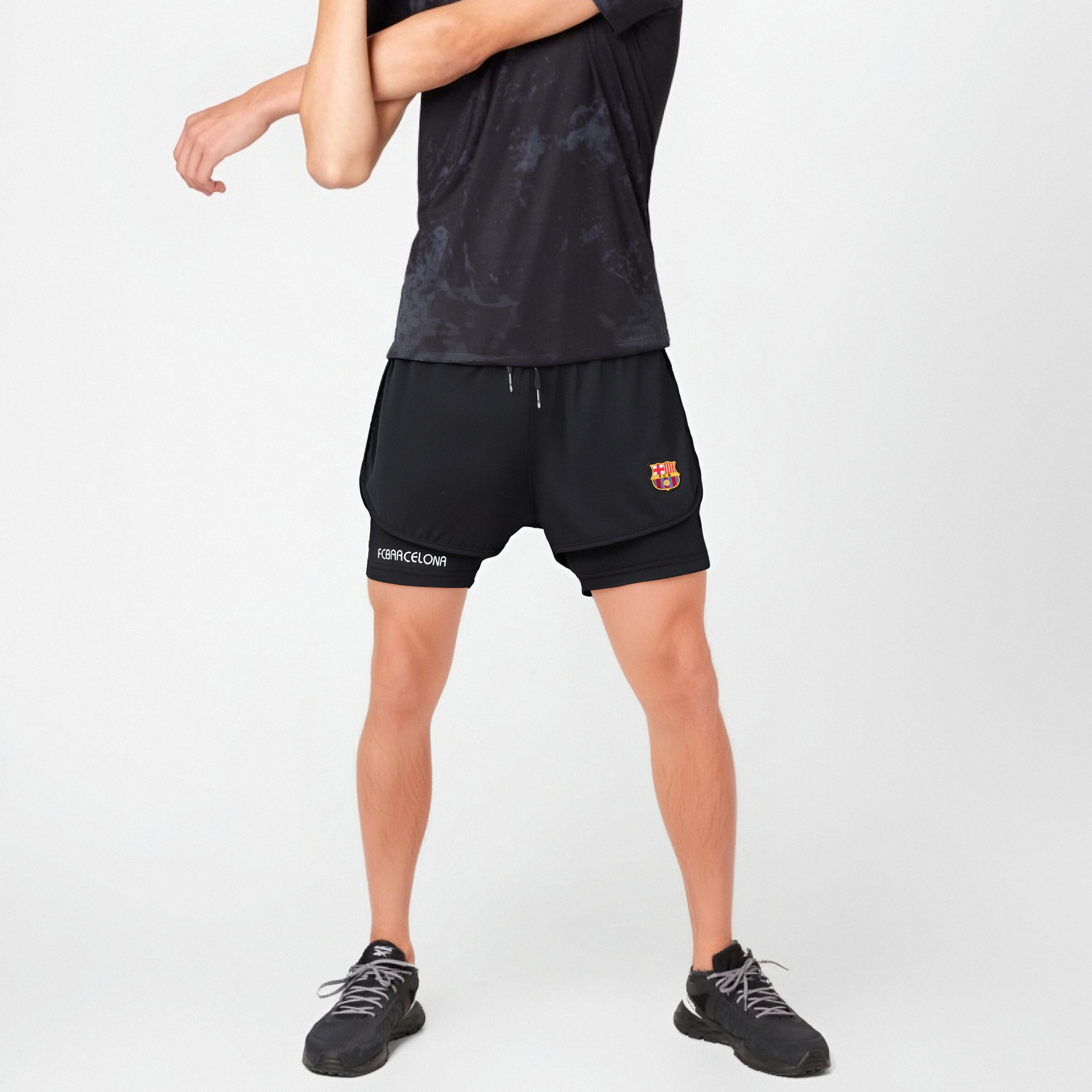 

Повседневные шорты унисекс FCB ARCELONA, черный