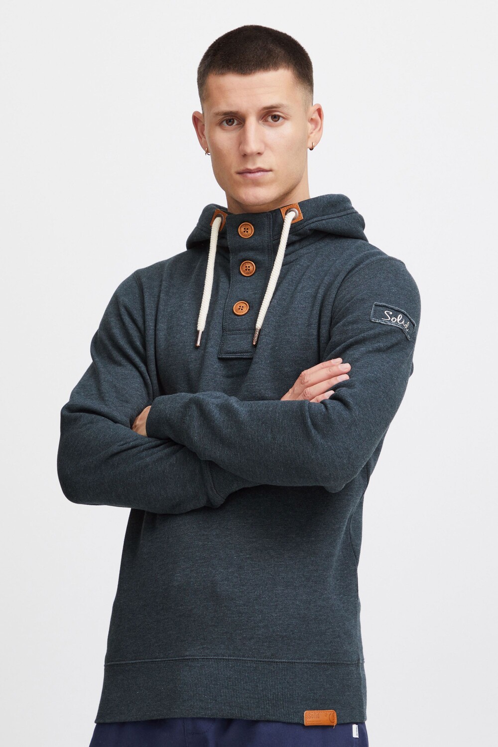 

Толстовка !SOLID Hoodie, синий
