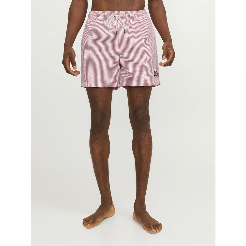 

Шорты для плавания Jack & Jones Seersucker Swimming Shorts, красный