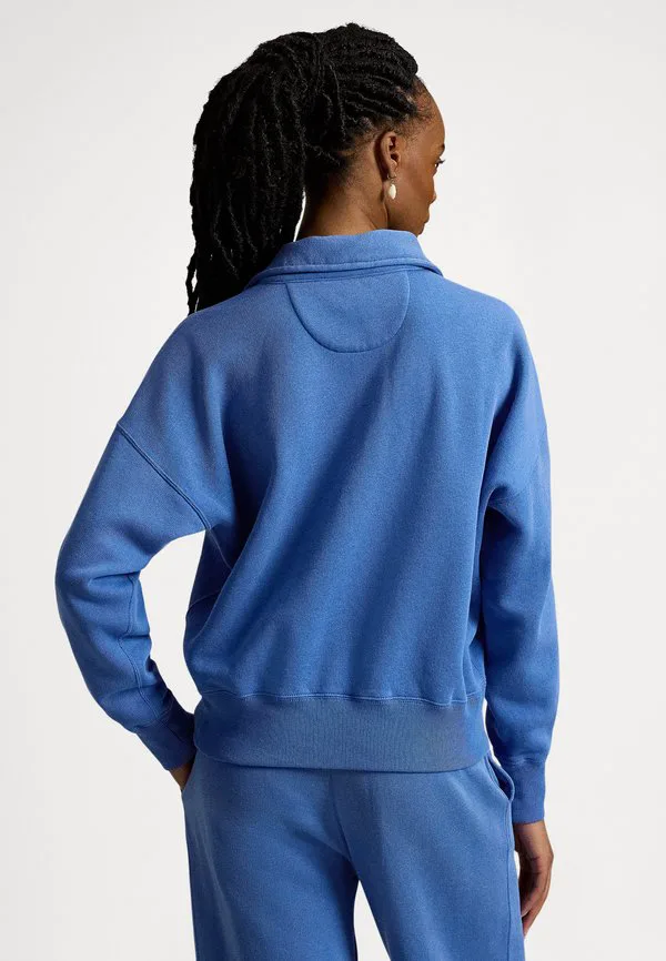 Флисовая толстовка с застежкой-молнией до середины груди Polo Ralph Lauren, New Iris Blue — фото 3