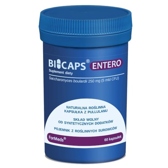 

BICAPS ENTERO Saccharomyces boulardii 250 мг 5 миллиардов КОЕ 60 капсул Formeds