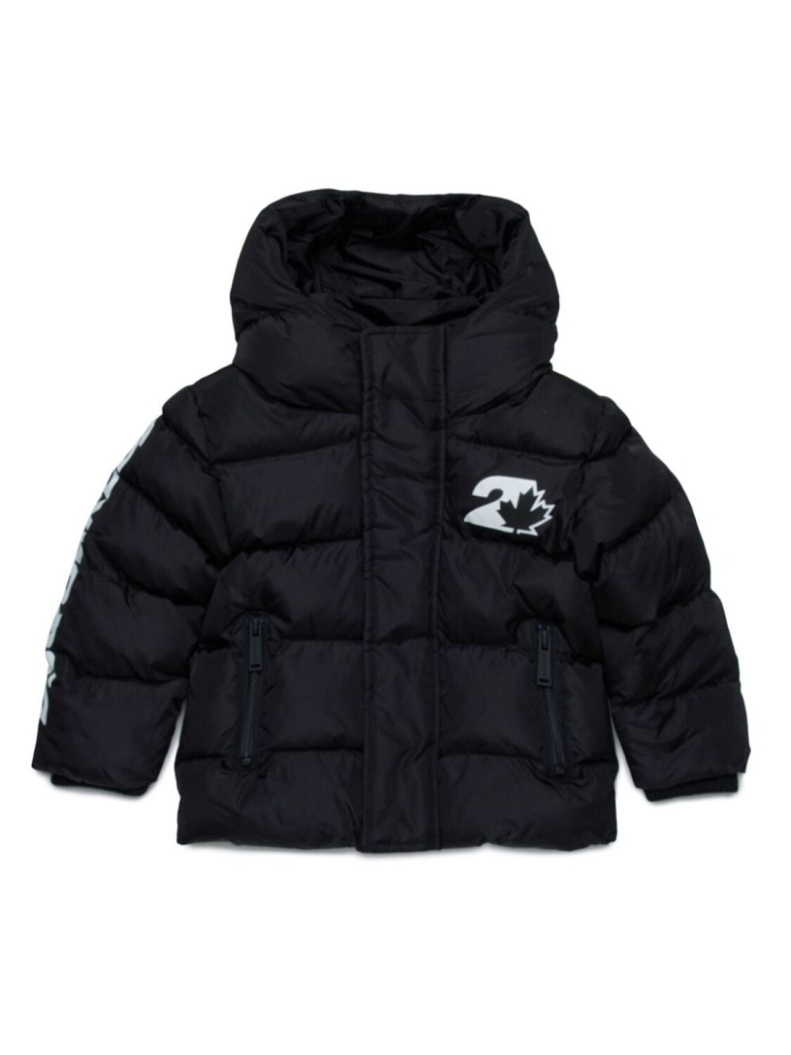 

DSQUARED2 KIDS пальто с логотипом, черный