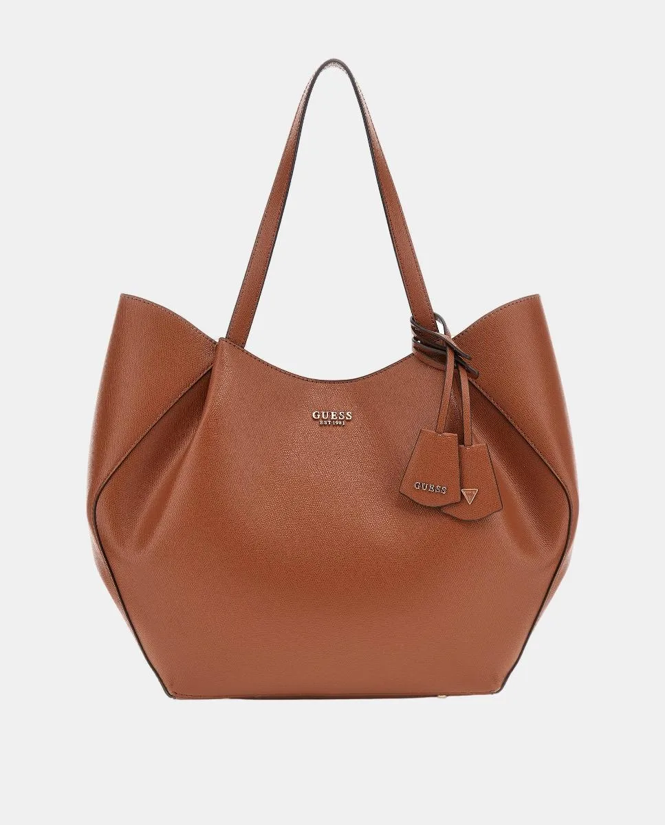 

Большая сумка через плечо с магнитной застёжкой Guess, светло-коричневый