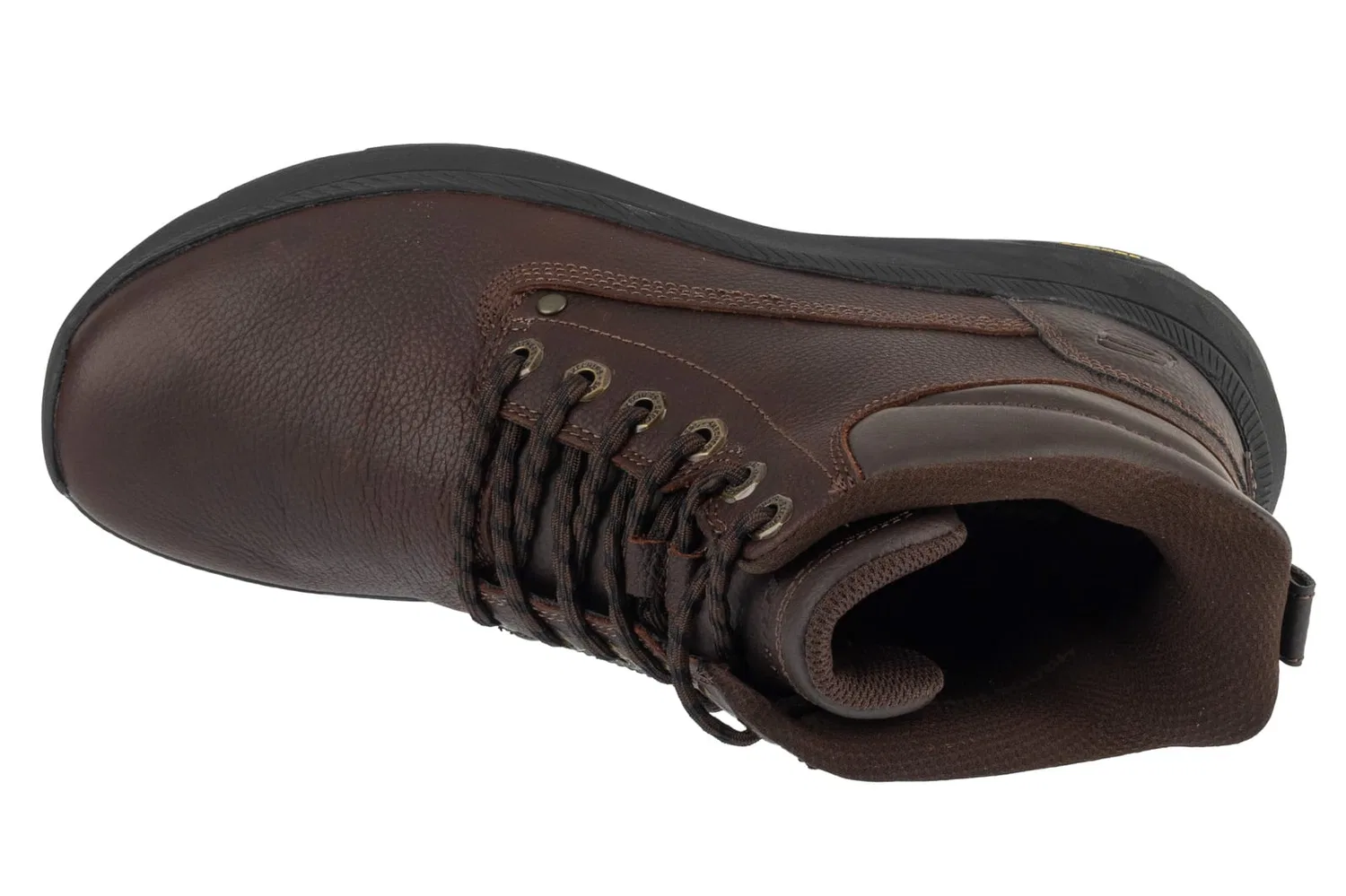 Кроссовки низкие, кожаные, Skechers, коричневый — фото 3