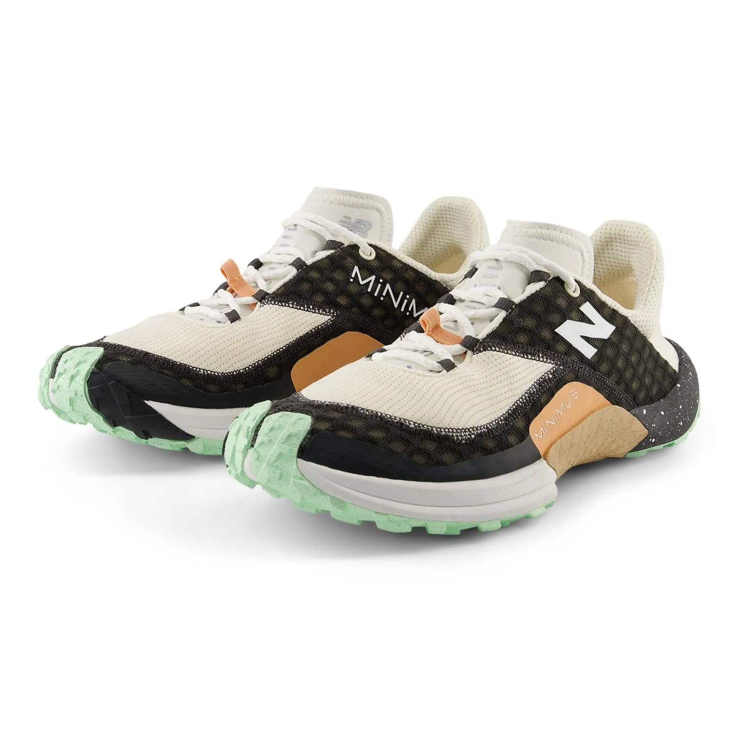 Мужские минималистичные трейловые беговые кроссовки New Balance, Black/Permafrost/Lab Green — фото 3
