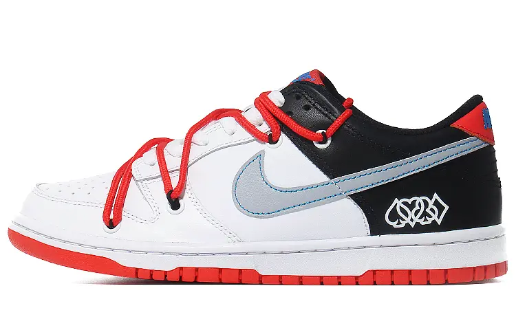 

Кроссовки Nike Dunk Skateboarding Shoes Women's Low-top White/Red/Black, белый