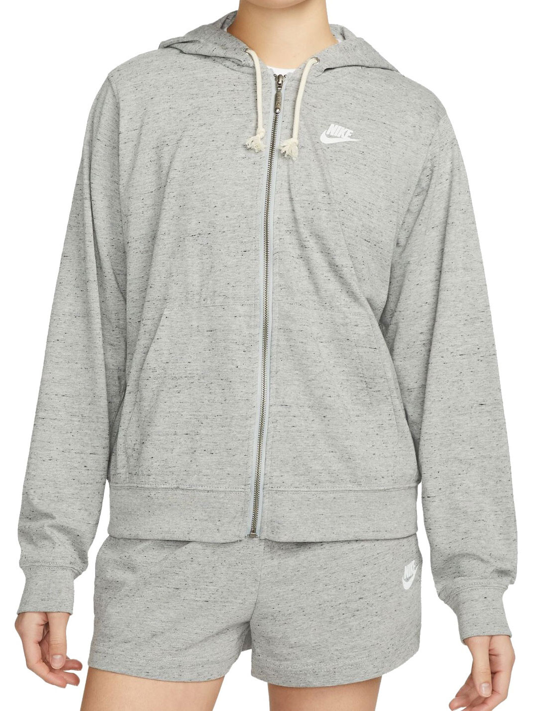 

Толстовка Nike W NSW GYM VNTG EASY FZ HOODIE, серый