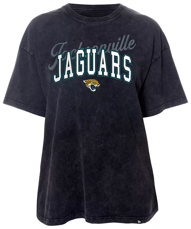 

Женская футболка оверсайз черного цвета New Era Jacksonville Jaguars Wash