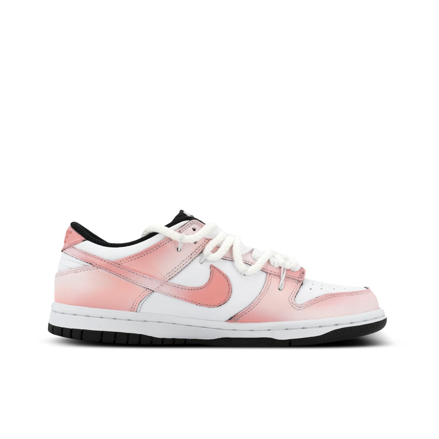 Дунки Gorilla Mischief XJDD Sweet Rabbit низкие скейтборд кроссовки унисекс Nike, белый/розовый — фото 3