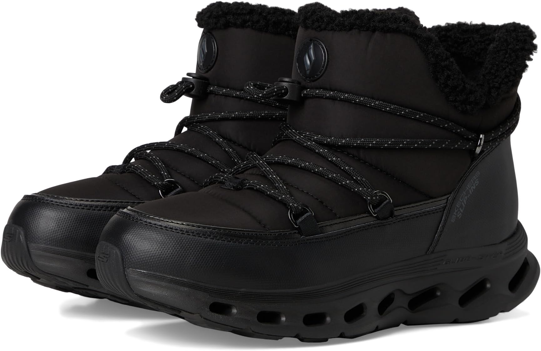 Ботинки SKECHERS Women's On-The-Go Glide Step 2.0 Puffer Boots, Black/Black