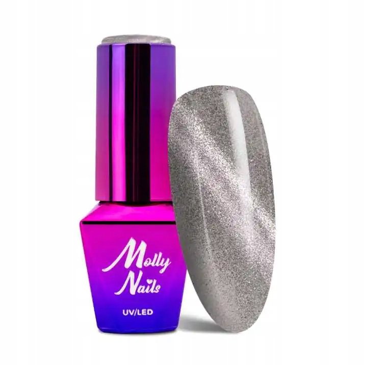 

гибридный лак для ногтей Molly Nails CAT EYE Womanity RAINY DAY 8 г #447