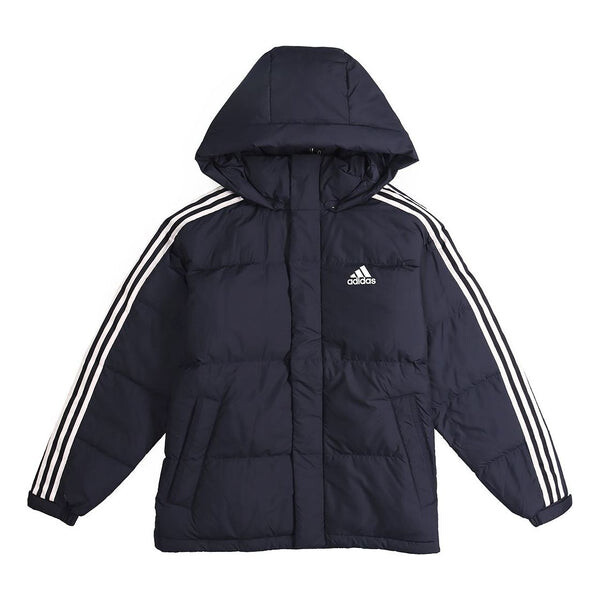 

Пуховик adidas 3ST Puff Down Outdoor protection against cold Stay Warm hooded down Jacket Blue, синий