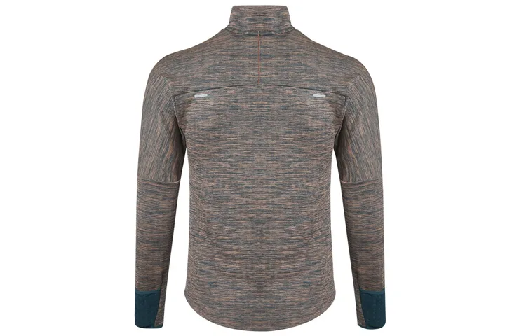 Nike Dri Fit свитшот мужской темно-бирюзовый Stand Collar Moderate Regular — фото 3