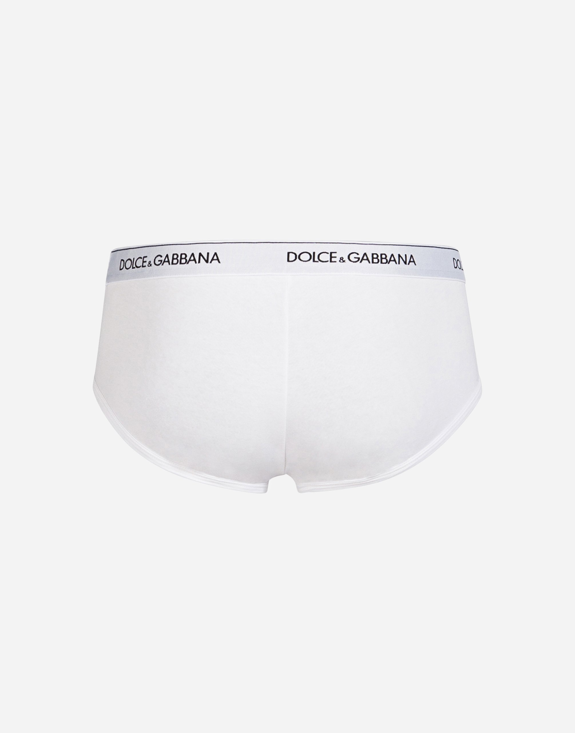 Комплект из двух трусов brando из эластичного хлопка Dolce & Gabbana, белый — фото 2