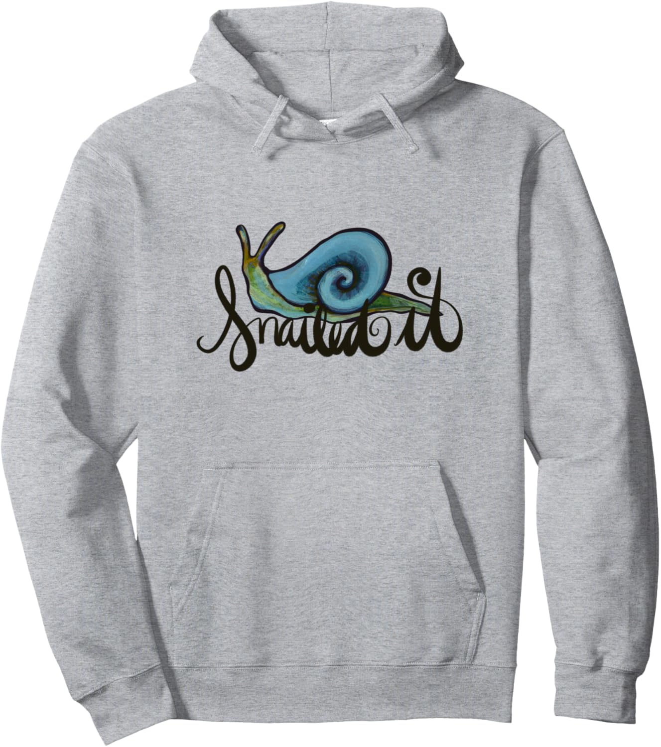 

Худи Snailed It Snail Art Snail Snugg, серый