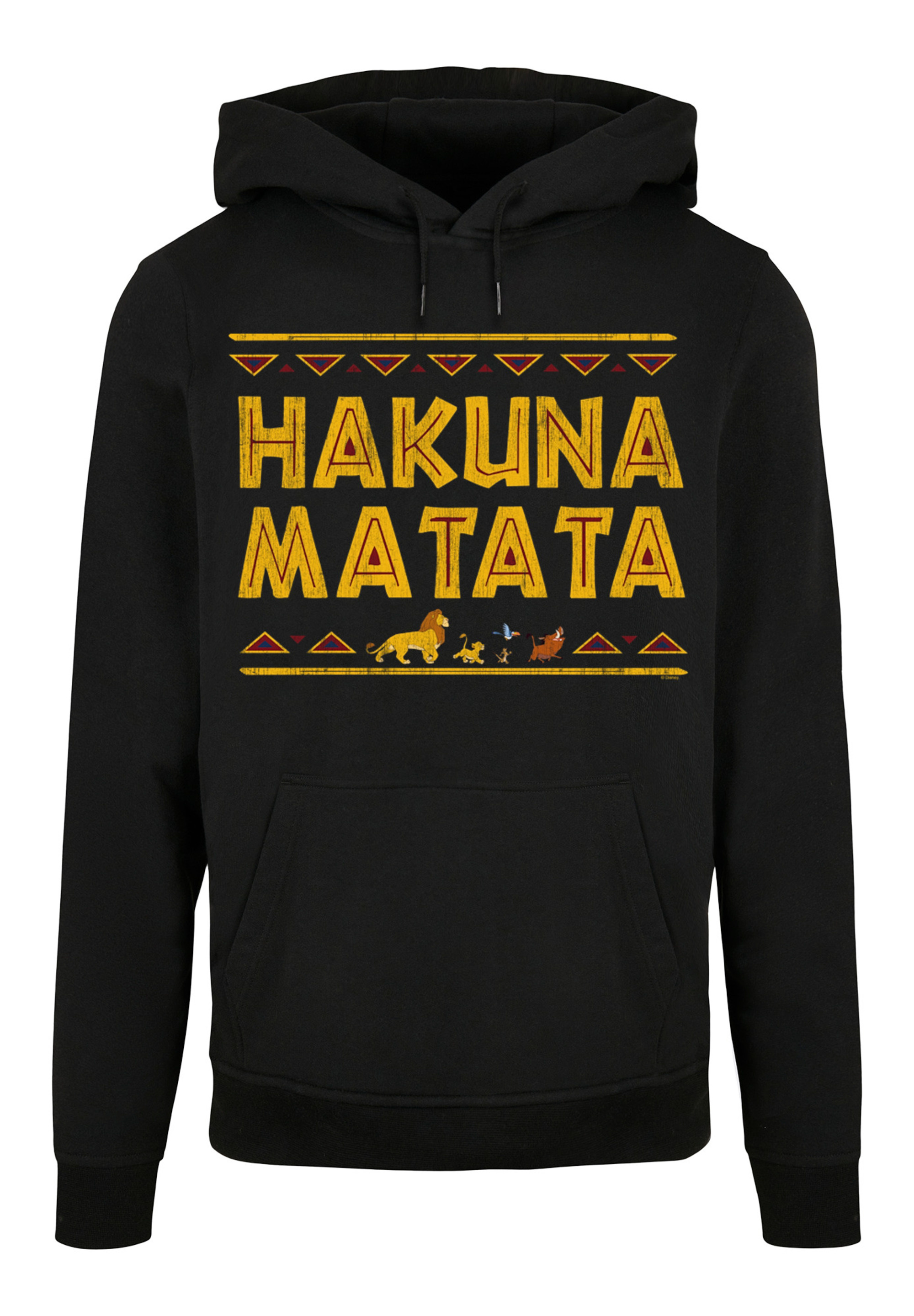 

Пуловер F4NT4STIC Basic Hoodie Disney König der Löwen Hakuna Matata The Lion King, черный