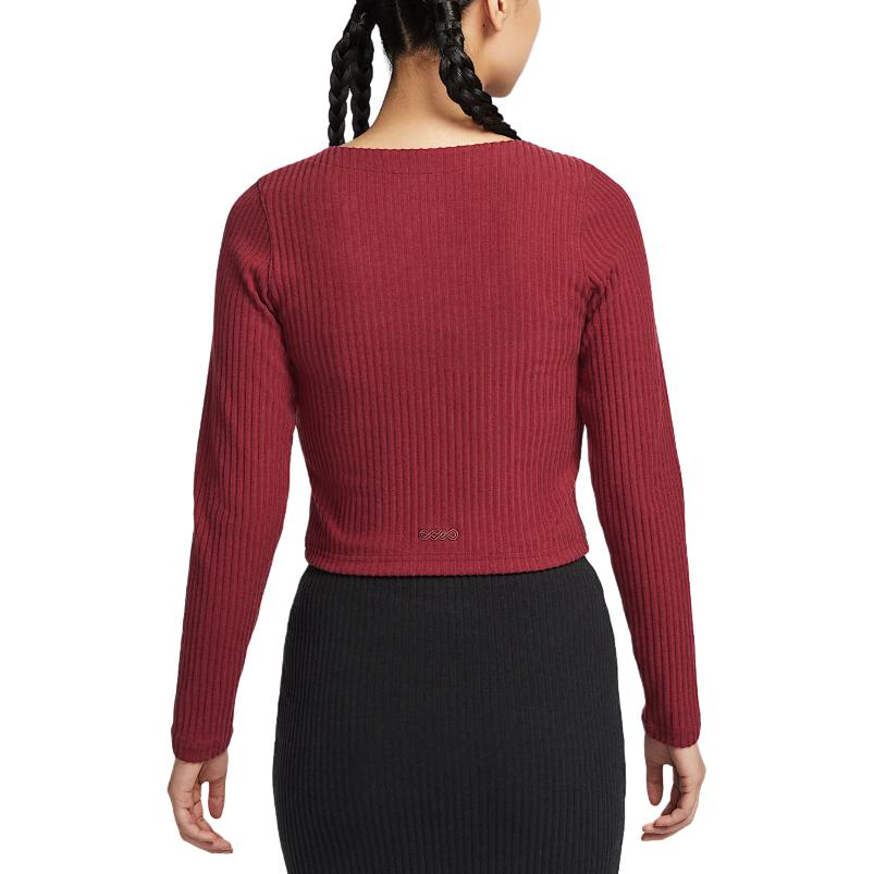 Nike Спортивная одежда Chill Rib вязаный топ Women's Team Red — фото 4